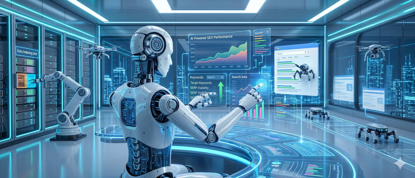 AI SEO tools dashboard